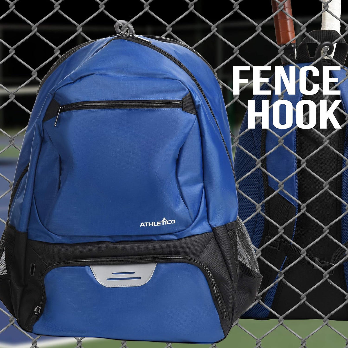 Premier Tennis Backpack - Tennis Bag Holds 2 Rackets in Padded Compartment | Separate Ventilated Shoe Compartment | Tennis Bags for Men or Women
