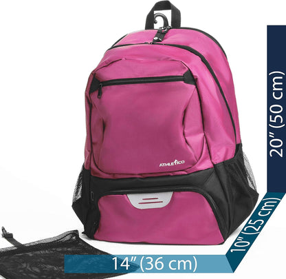 Premier Tennis Backpack - Tennis Bag Holds 2 Rackets in Padded Compartment | Separate Ventilated Shoe Compartment | Tennis Bags for Men or Women