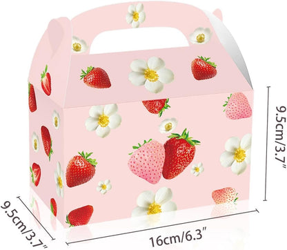 12Pcs Strawberry Party Favor Boxes for Mother Day Decoration Thanksgiving