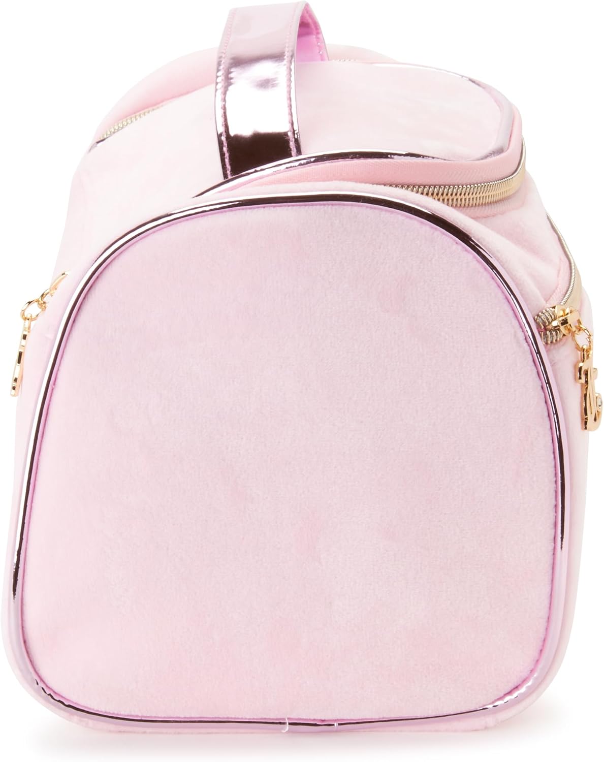 Pink Makeup Bag, Velour Hanging Duffel Rhinestones