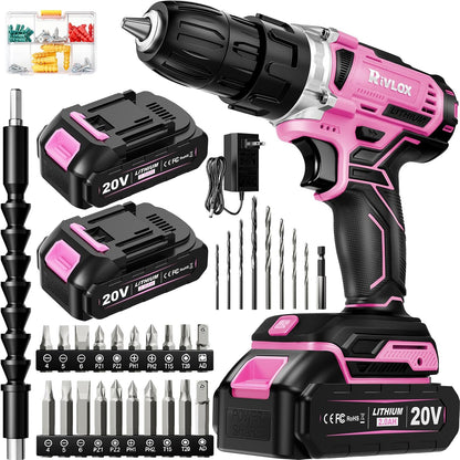 20V Cordless Drill Set,Electric Power Drill Cordless,Power Drill Drivers