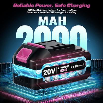 20V Cordless Drill Set,Electric Power Drill Cordless,Power Drill Drivers
