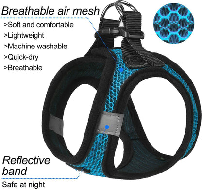 Dog Harness Step-in Breathable Puppy Cat Dog Vest Harnesses for Small Medium Dogs