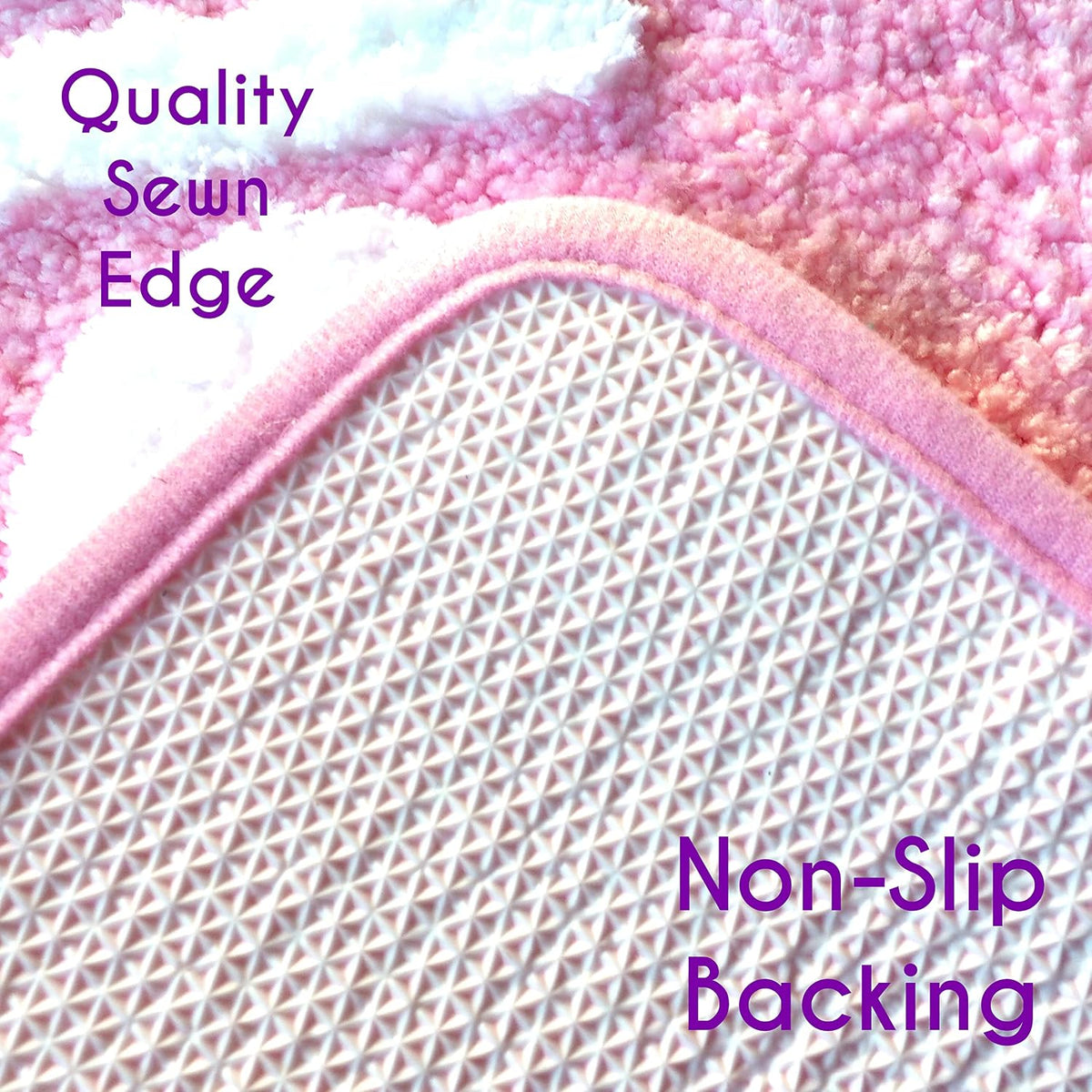 Hello Beautiful Bath Mat Light Pink Blush Peach Coral Cute Bathroom Rugs for Girls You Look Good Gorgeous Funny Shower Fun Bathroom Decor Non-Slip Washable Kids Women
