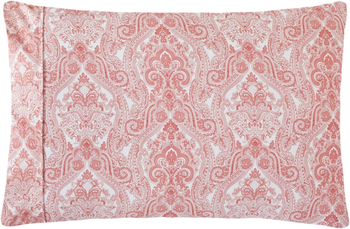 Home 6-Piece Elegant Bed Sheet Set - Full, Soft Pink Paisley