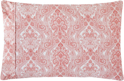Home 6-Piece Elegant Bed Sheet Set - Full, Soft Pink Paisley