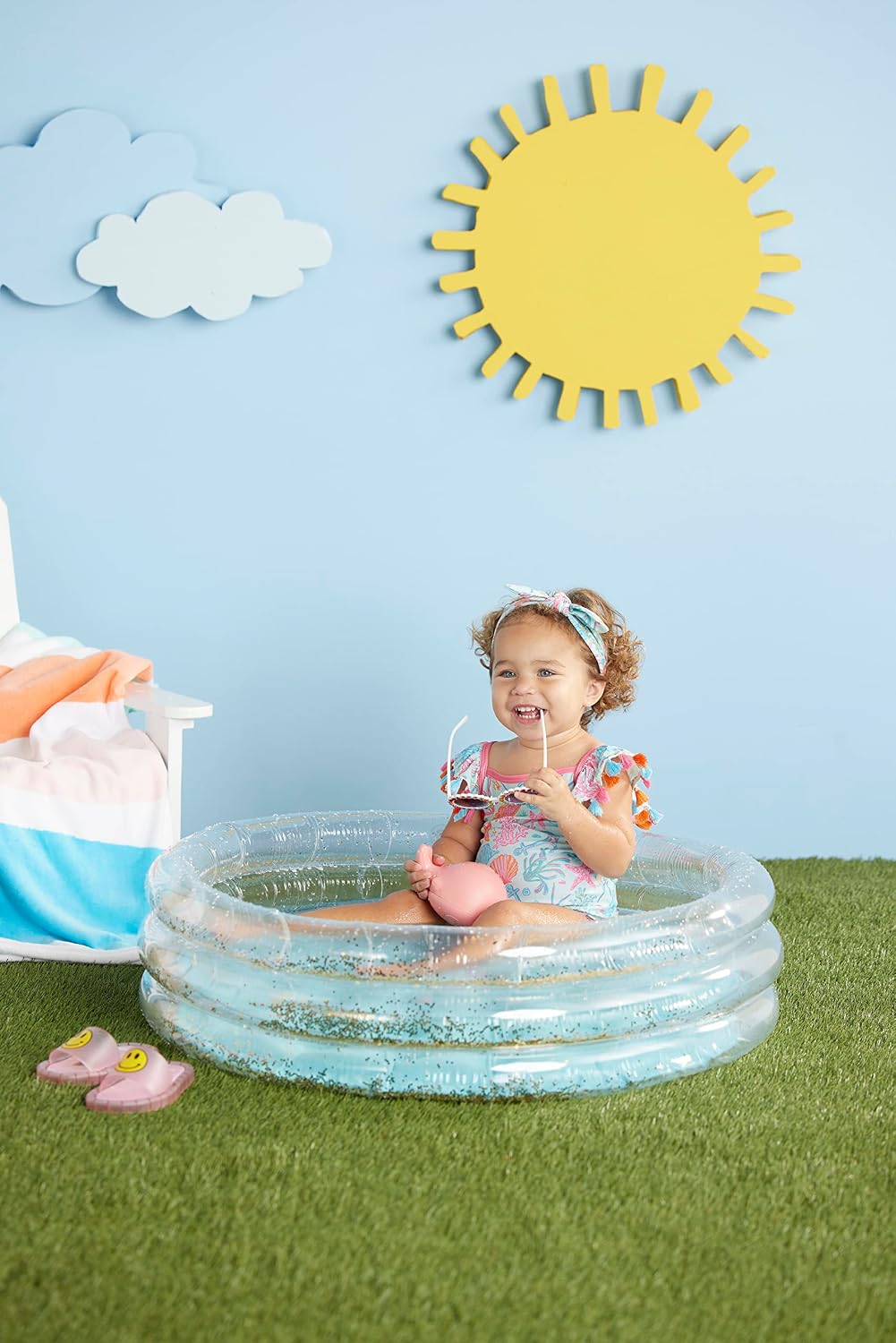 Pink Glitter Baby Pool