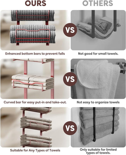 Hanging Towel Racks for Bathroom Storage