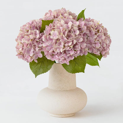 4PCS 20'' Real Touch Hydrangea Artificial Flowers Light Pink Champagne Faux Hydrangeas for Spring Porch Home Wedding Floral Arrangements Outdoor Party Baby Shower Table Centerpiece Xmas Decor