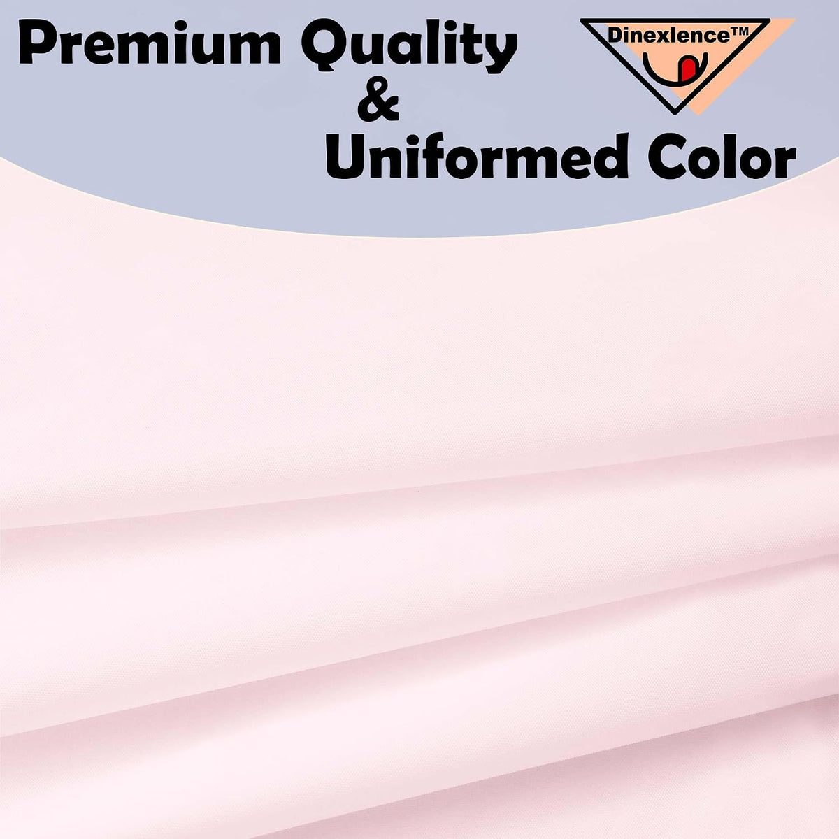 2 Pack Blush Pink Premium Plastic Tablecloth Round 84 Inches Reusable Macaron Pink Decorative Table Cover for Dining, Wedding, Party, Indoor and Outdoor use