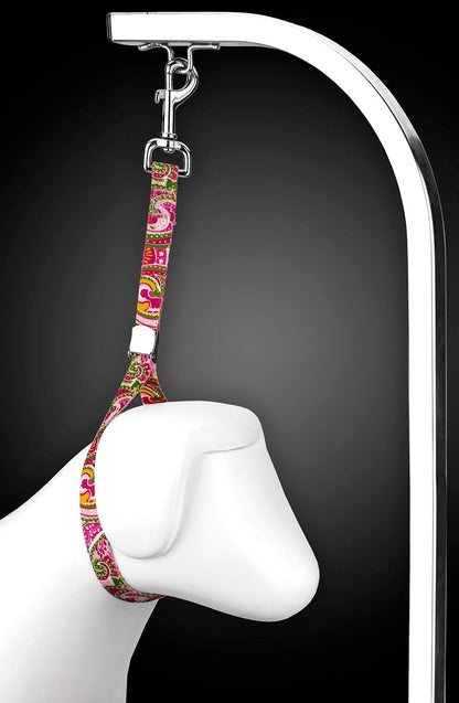 Country Brook Petz - Pink Paisley Cam Lock Grooming Loop Featuring Unique Designs for Any Style (5/8 Inch)