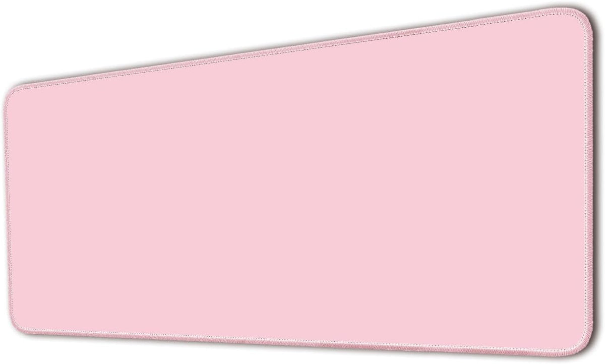 Large Mouse Pad, Non-Slip Desk Pad, Pastel Pink, 24x12 inch