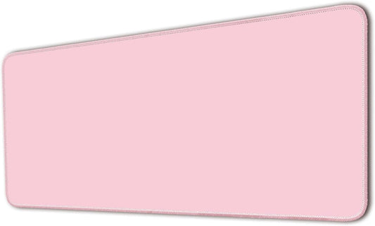 Large Mouse Pad, Non-Slip Desk Pad, Pastel Pink, 24x12 inch
