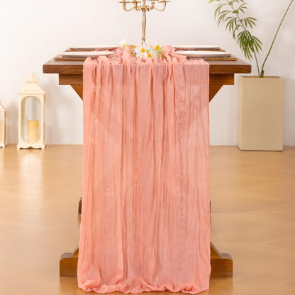 Cheesecloth Table Runner Fall Boho Wedding Birthday Party Home Decor