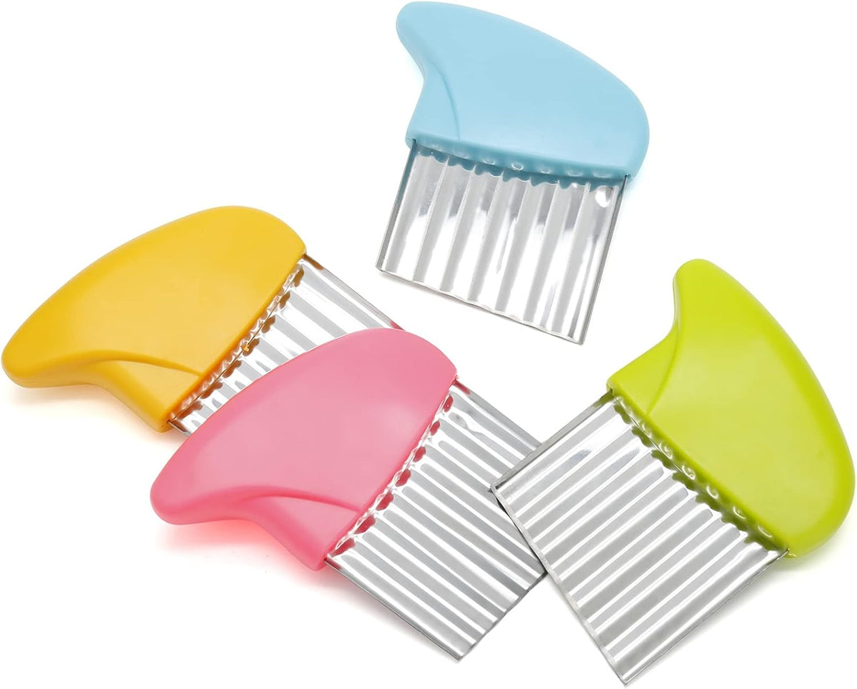 4 Pack Stainless Steel Potato Crinkle Cutter