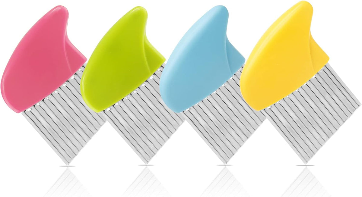4 Pack Stainless Steel Potato Crinkle Cutter