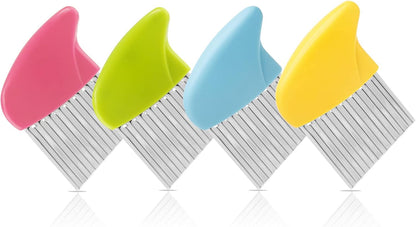 4 Pack Stainless Steel Potato Crinkle Cutter