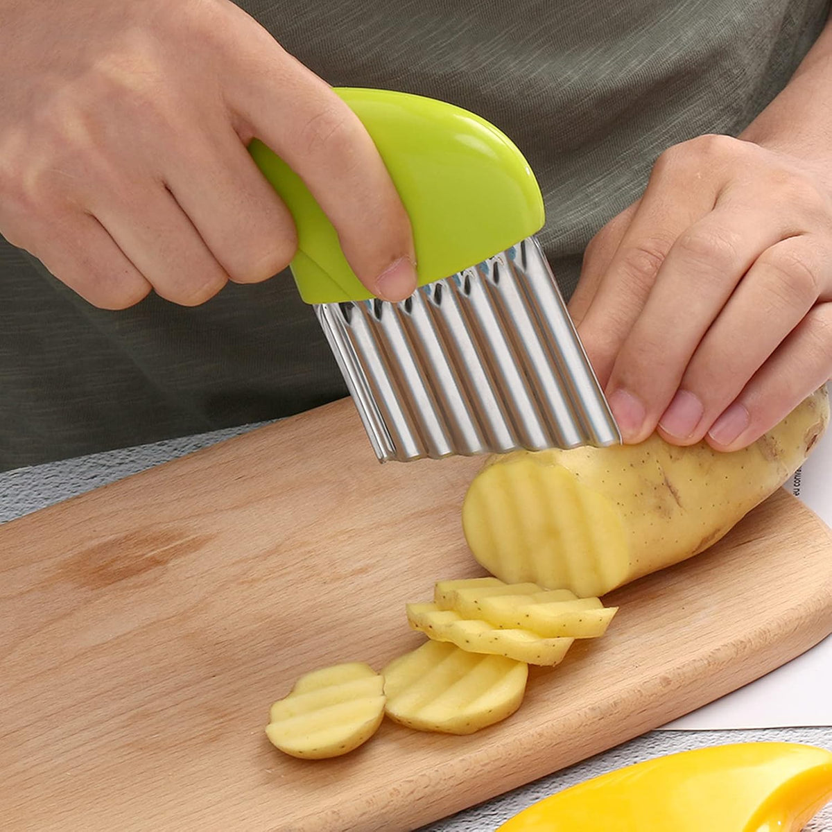 4 Pack Stainless Steel Potato Crinkle Cutter