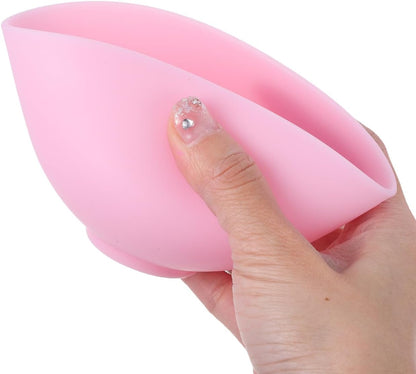Silicone Facial Mask Mixing Bowl Pink Medium Size 4 Inch Lightweight Easy Clean Diy Skincare Tool for Home Spa and Travel