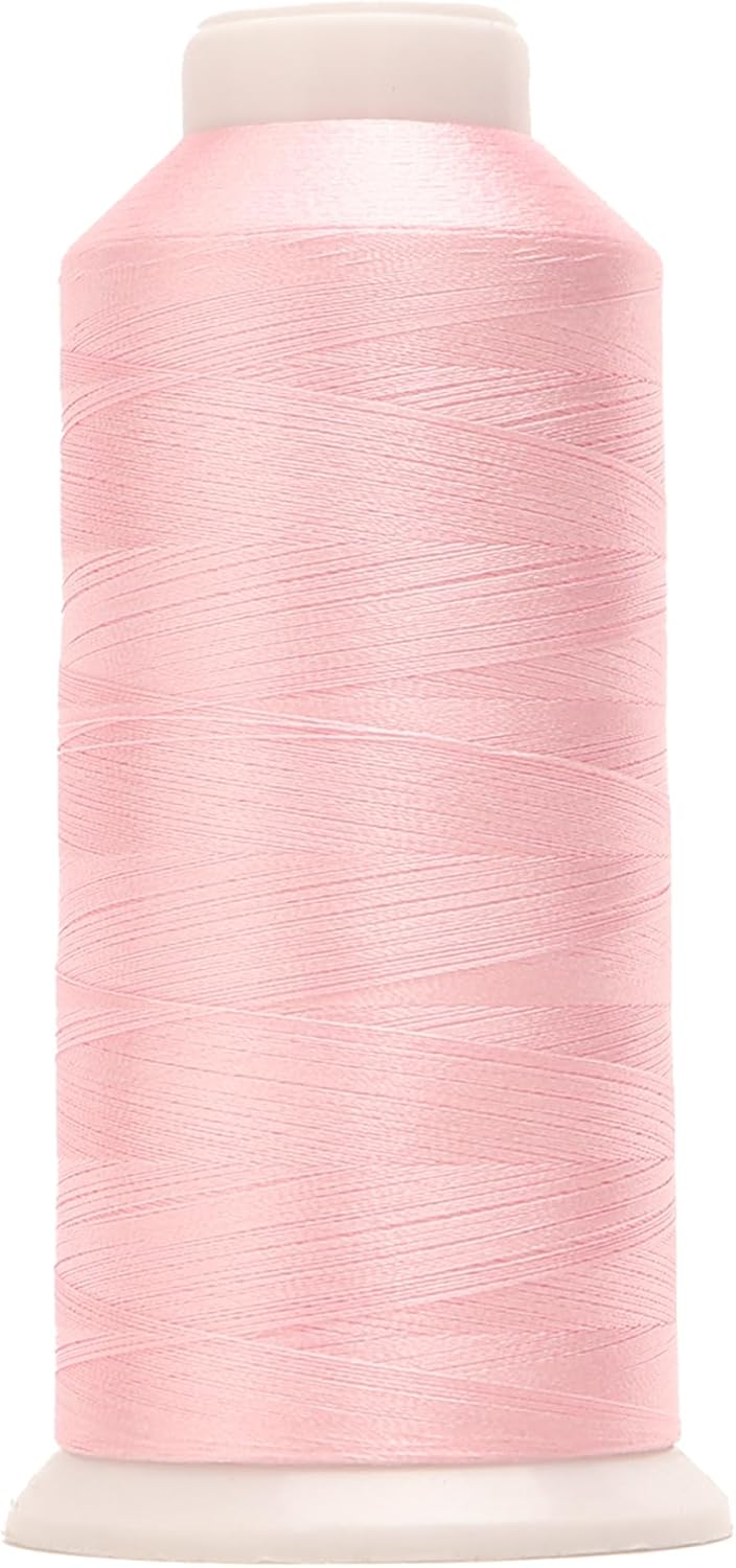 High Tenacity Polyester Embroidery Machine Thread 40WT(120D/2) 4000M Per Spool for Commercial and Domestic Embroidery Machine (Baby Pink-1815)