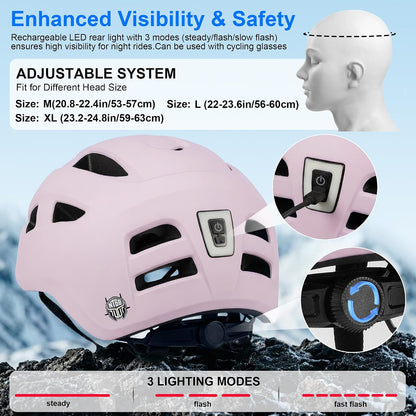 Adult Bike/Scooter Helmet Rear Light CPSC/ASTM Cert