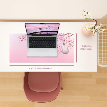 Large Desk Keyboard Mouse Pads Mats 11.8 x 23.6 Inches