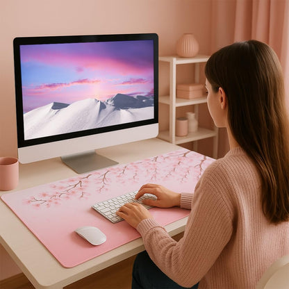 Large Desk Keyboard Mouse Pads Mats 11.8 x 23.6 Inches
