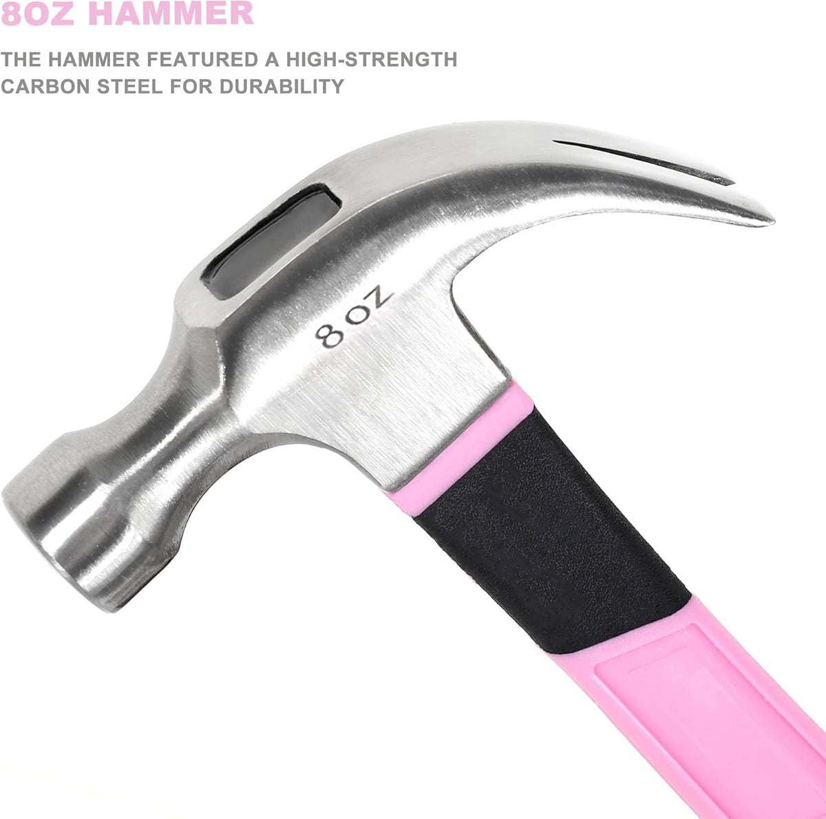 14-Piece Pink Tool Kit, Hand Tool Set for women, Household Tools for Home Maintenance & Repairing，DIY Tools with Small Tool Bag