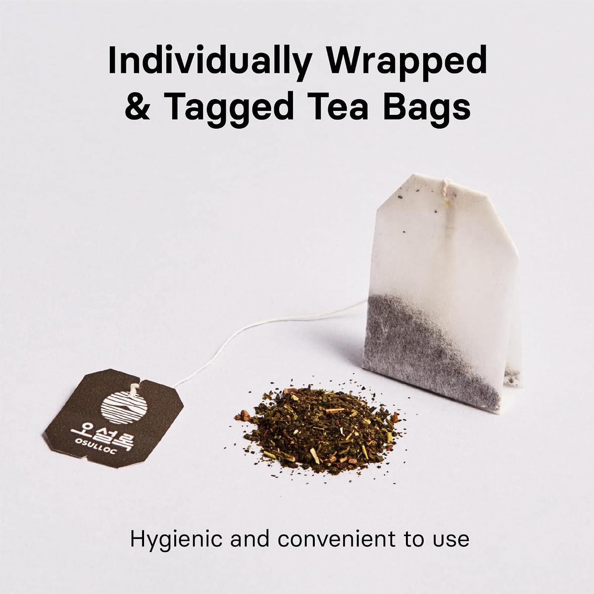 Peach Black Tea (Peach Flavor), Iced tea bags, Fruit tea Blend, Premium Teabags from Jeju Island, 20 count