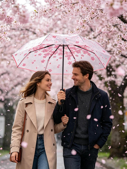 Windproof Travel Umbrella for Adult, Automatic Umbrellas for Rain - Compact Folding Umbrella with UV Protection, Lightweight Portable Design for Backpack/Walking/Car, Sun & Storm Ready