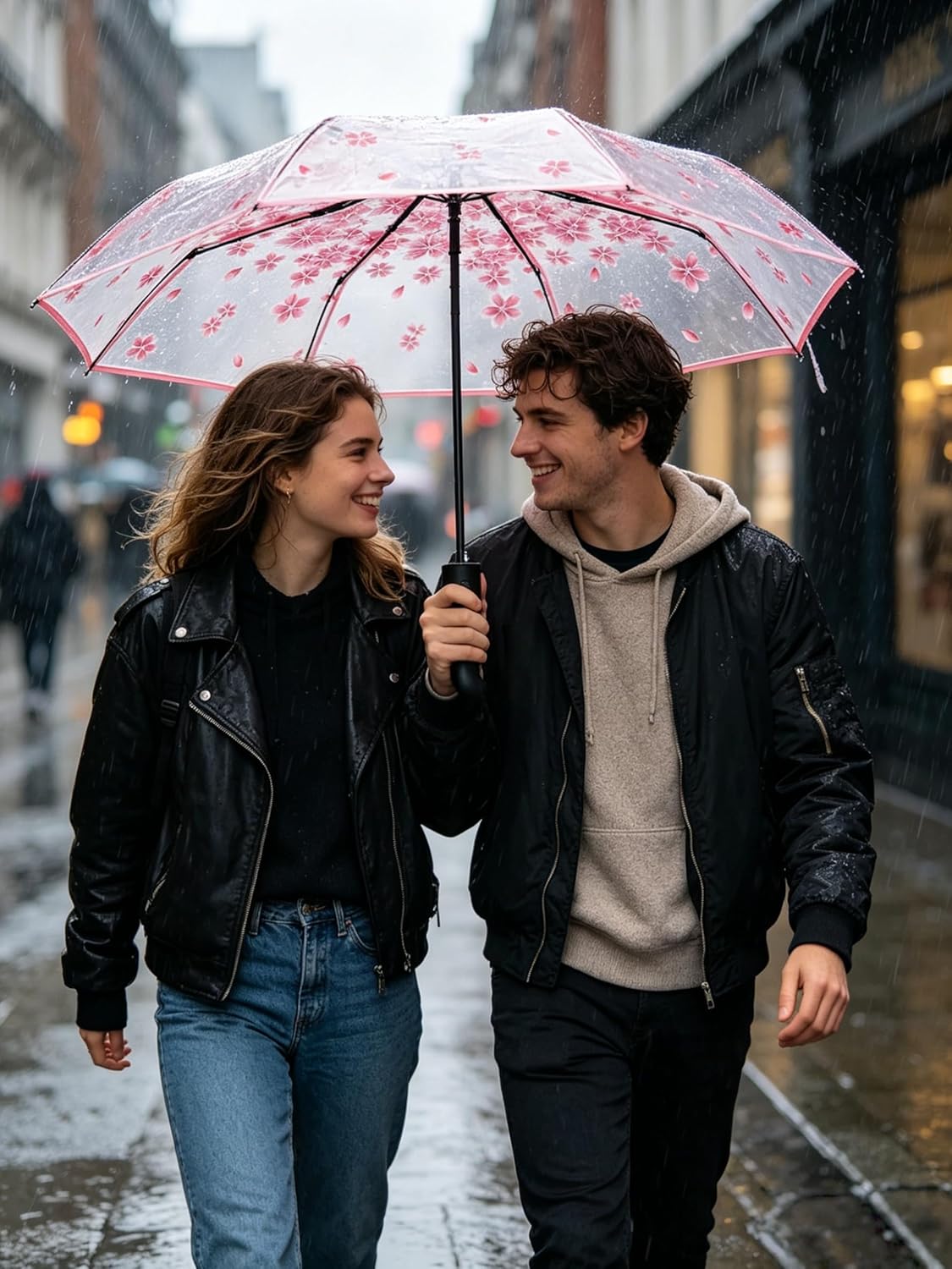 Windproof Travel Umbrella for Adult, Automatic Umbrellas for Rain - Compact Folding Umbrella with UV Protection, Lightweight Portable Design for Backpack/Walking/Car, Sun & Storm Ready