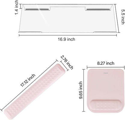 Keyboard Stand&Wrist Rest Support for Keyboard &Mouse Pad Set