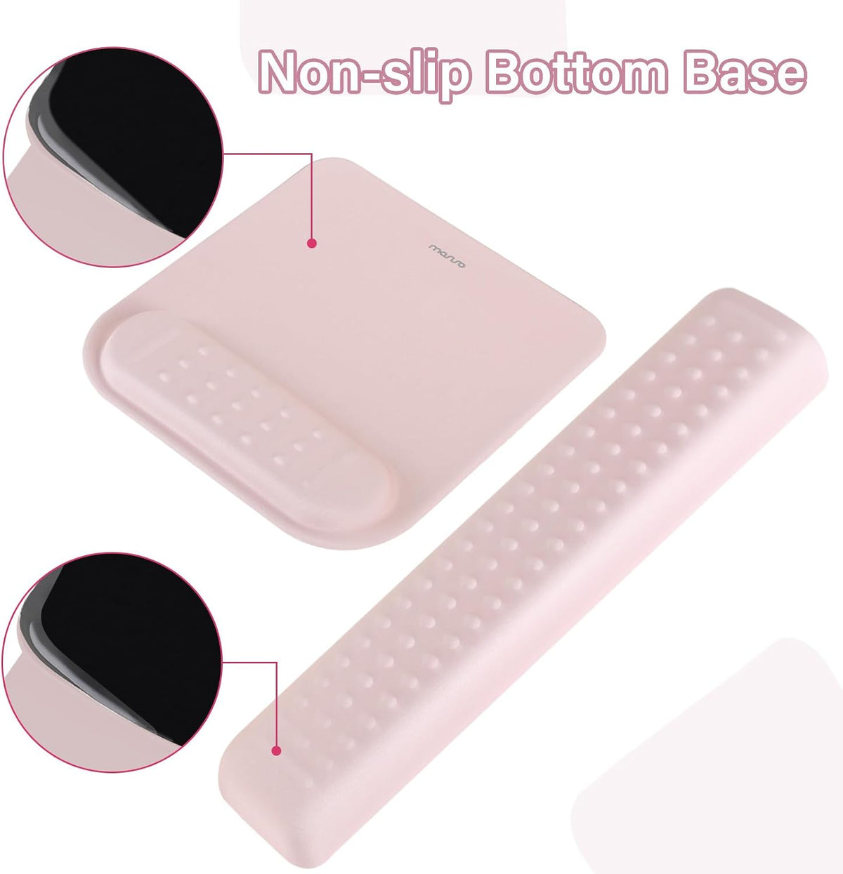 Keyboard Stand&Wrist Rest Support for Keyboard &Mouse Pad Set