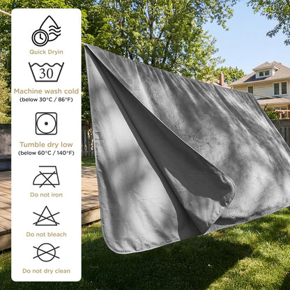 Bedsure Waterproof Bed Cover for Dogs Washable - Waterproof Blanket for Twin Bed Couch Sofa Cozy, Lightweight Furniture Protector for Pet Cat Quick Drying, Ash Grey, 68x82IN