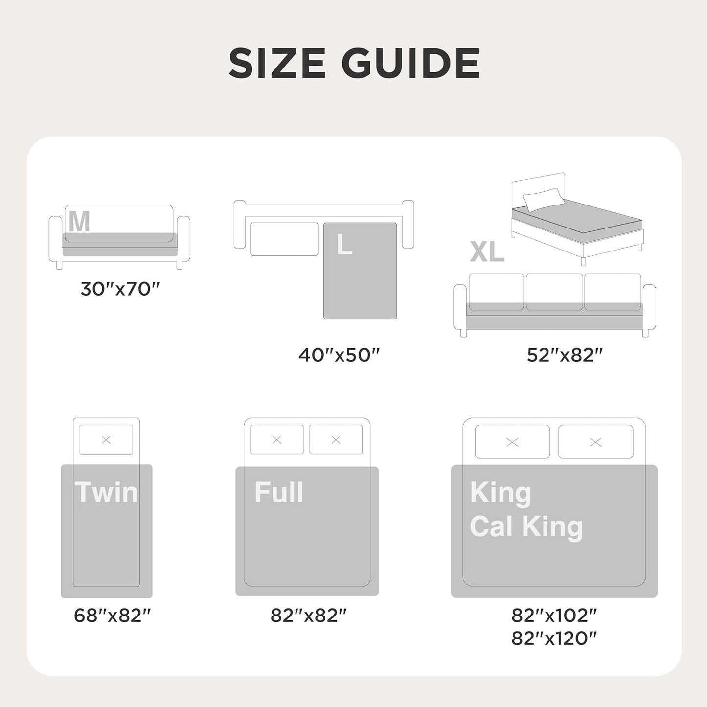 Bedsure Waterproof Bed Cover for Dogs Washable - Waterproof Blanket for Twin Bed Couch Sofa Cozy, Lightweight Furniture Protector for Pet Cat Quick Drying, Ash Grey, 68x82IN