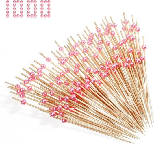 1000 Pcs Cocktail Picks Bulk, 4.7 Inch Fancy Cocktail Picks for Appetizers