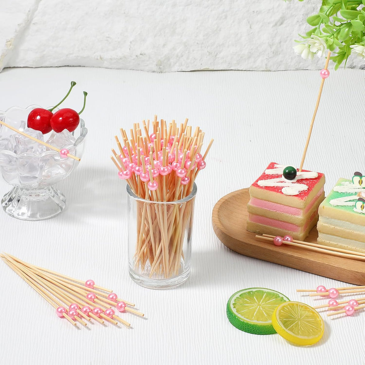 1000 Pcs Cocktail Picks Bulk, 4.7 Inch Fancy Cocktail Picks for Appetizers