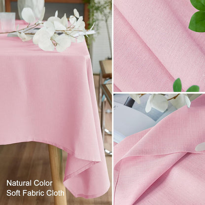 Textured Table Cloth Rectangle 60x84 Inch for Home Kitchen Decor