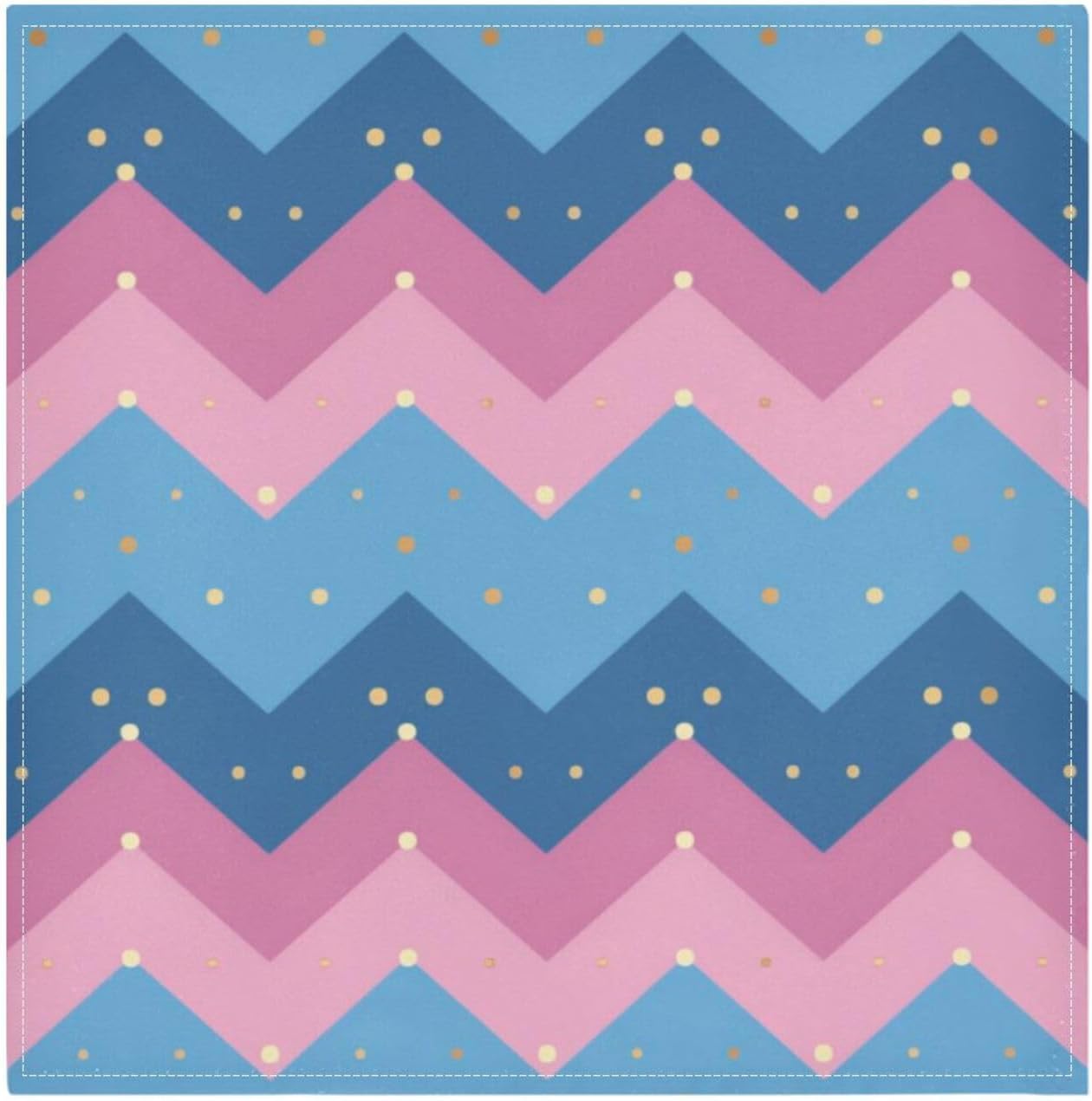 Zigzag Stripes in Pastel Pink Decorative Dinner Napkins Cloth Rustic Wrinkle Free Fabric Dinner Napkins Cloth Napkin Set of 6 servilletas para boda 20 x 20in