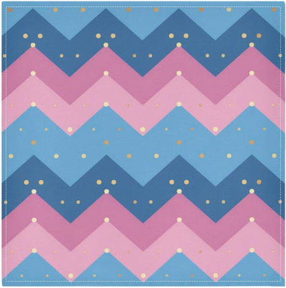 Zigzag Stripes in Pastel Pink Decorative Dinner Napkins Cloth Rustic Wrinkle Free Fabric Dinner Napkins Cloth Napkin Set of 6 servilletas para boda 20 x 20in