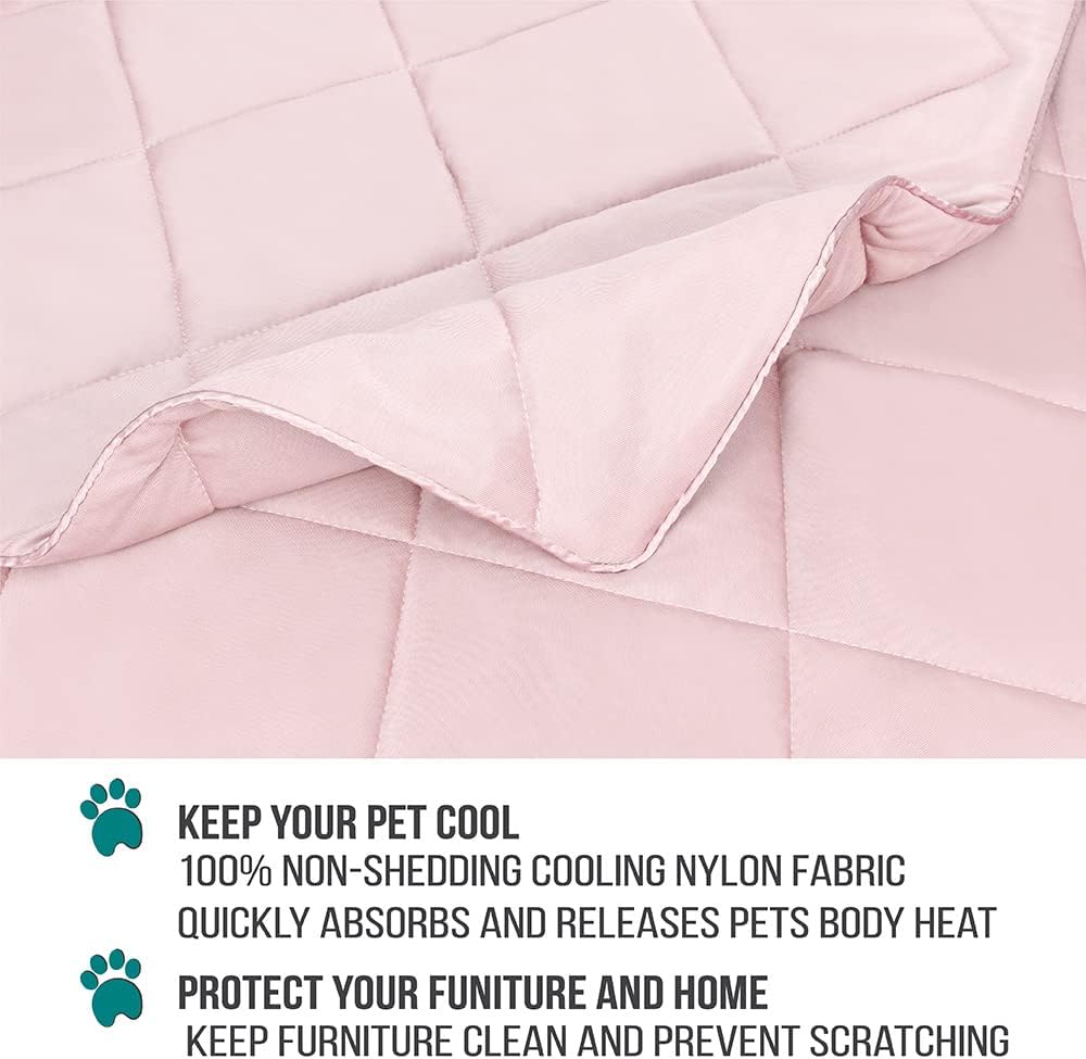 Cooling Dog Blanket Lightweight Soft for Medium Pet Cat, 29x40 Pink