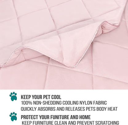 Cooling Dog Blanket Lightweight Soft for Medium Pet Cat, 29x40 Pink