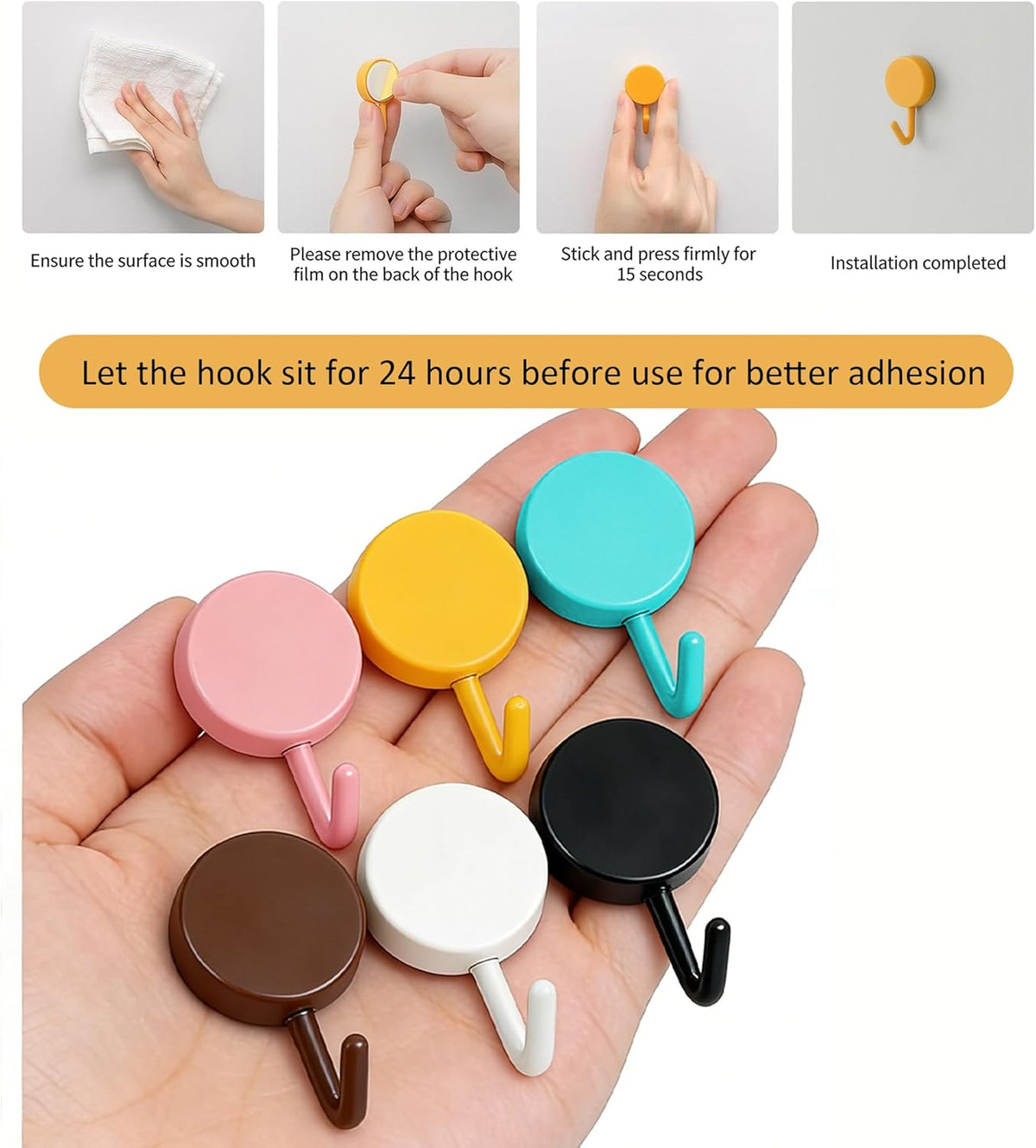 Set of 10 Wall Hooks for Hanging Heavy Duty 5 lbs,Pink Hooks for Walls String Light Hooks and Hat Hooks for Kitchen Curtain Towel Hook for Bathrooms Living Room Key Hook Coat Hook for Walls No Damage.