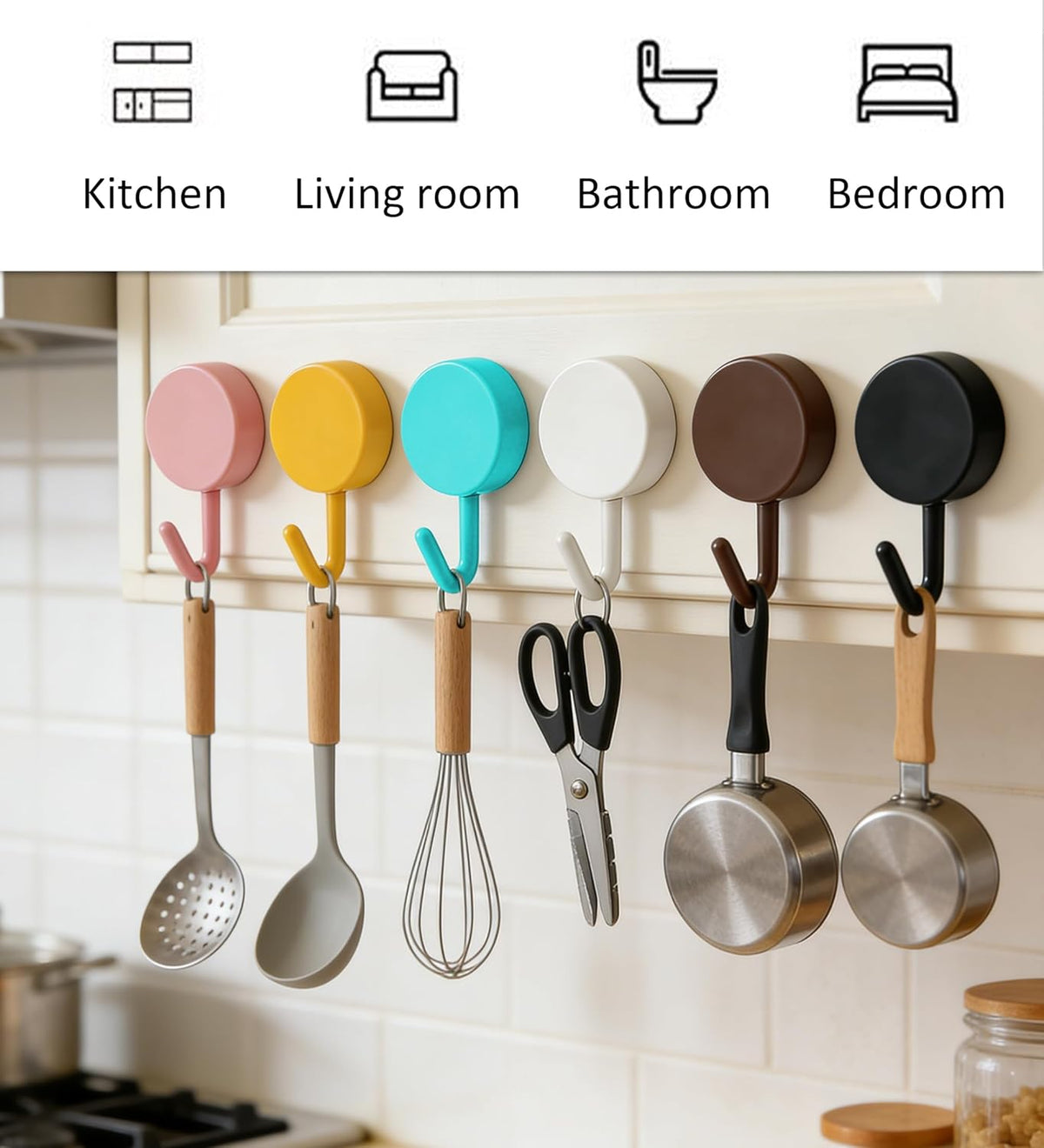 Set of 10 Wall Hooks for Hanging Heavy Duty 5 lbs,Pink Hooks for Walls String Light Hooks and Hat Hooks for Kitchen Curtain Towel Hook for Bathrooms Living Room Key Hook Coat Hook for Walls No Damage.