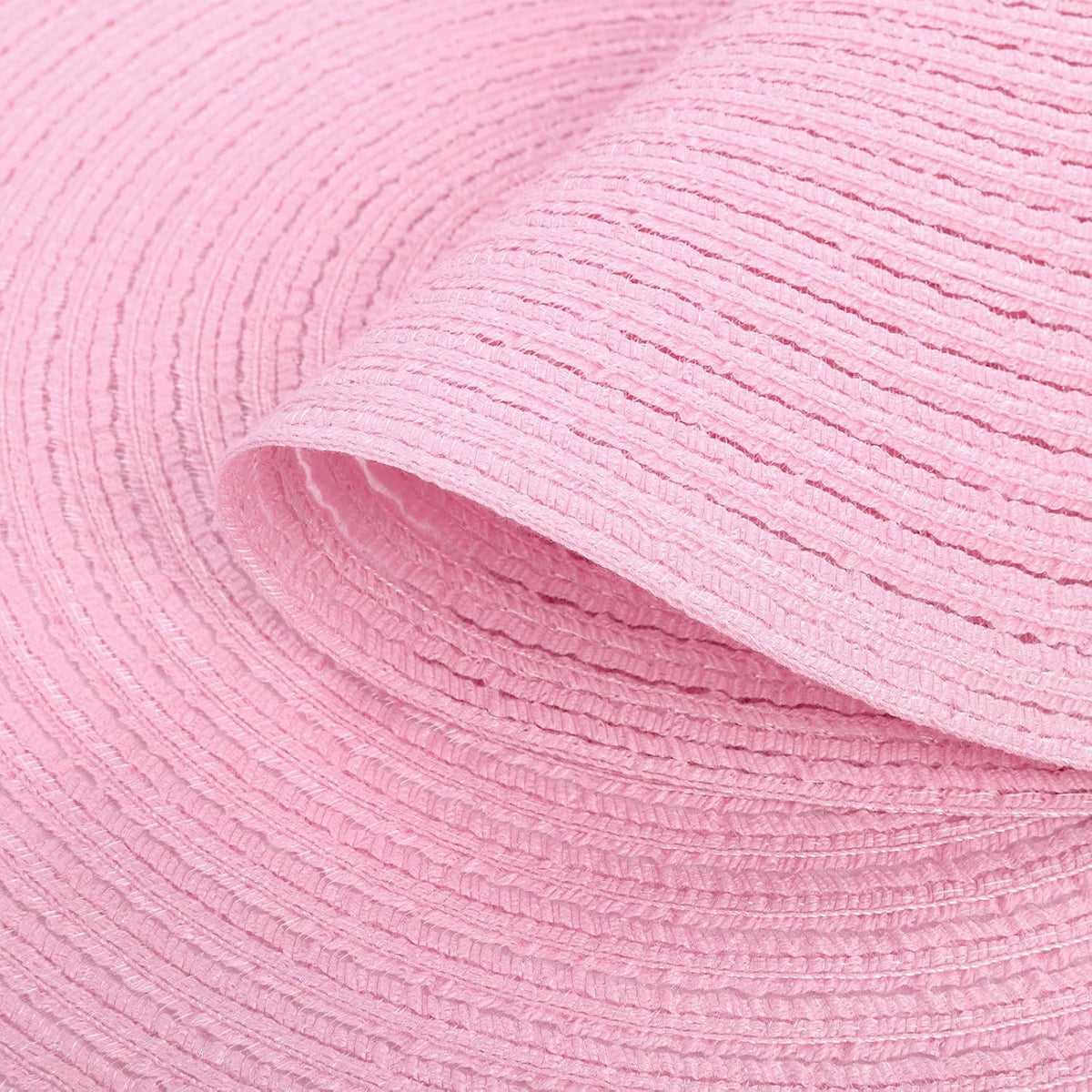 Round Braided Placemats Set of 4 Washable 15 inch Round Table Mats for Dining Table Place Mats Home Wedding Party Decor (Pink, 4)