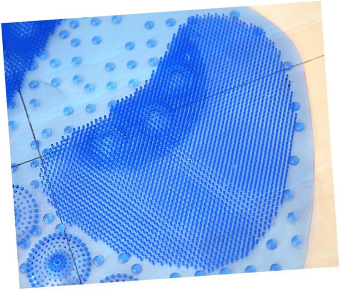 Non-Slip PVC Bathroom Mat in Pink Suction Cup Shower Pad Water-Resistant Bath Rug for Bathtub and Floor for Home and Travel