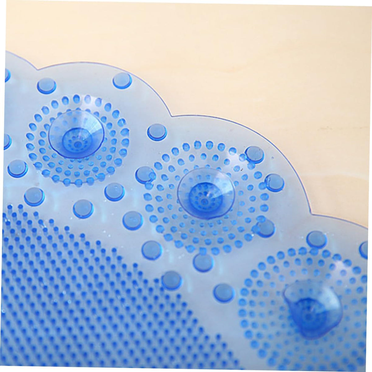 Non-Slip PVC Bathroom Mat in Pink Suction Cup Shower Pad Water-Resistant Bath Rug for Bathtub and Floor for Home and Travel