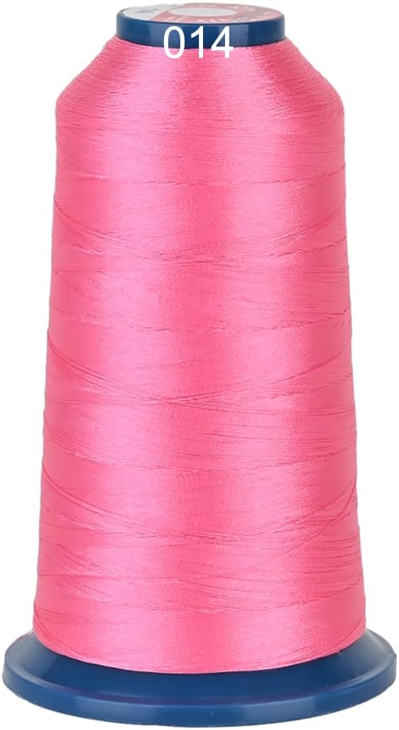Polyester Embroidery Thread 4000M(4374Y) 40WT Thread for Commercial Multi Needles and Single Needle Embroidery Machine Pink 0014