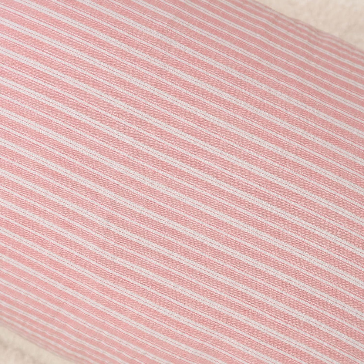 Pack of 2 Cotton Stripe Decorative Throw Pillow Covers 12x20 Inch Boho Bow Lumbar Cushion Cover Pillowcase Modern Farmhouse Home Decor for Sofa Bedroom Couch (Light Pink,12"x20")