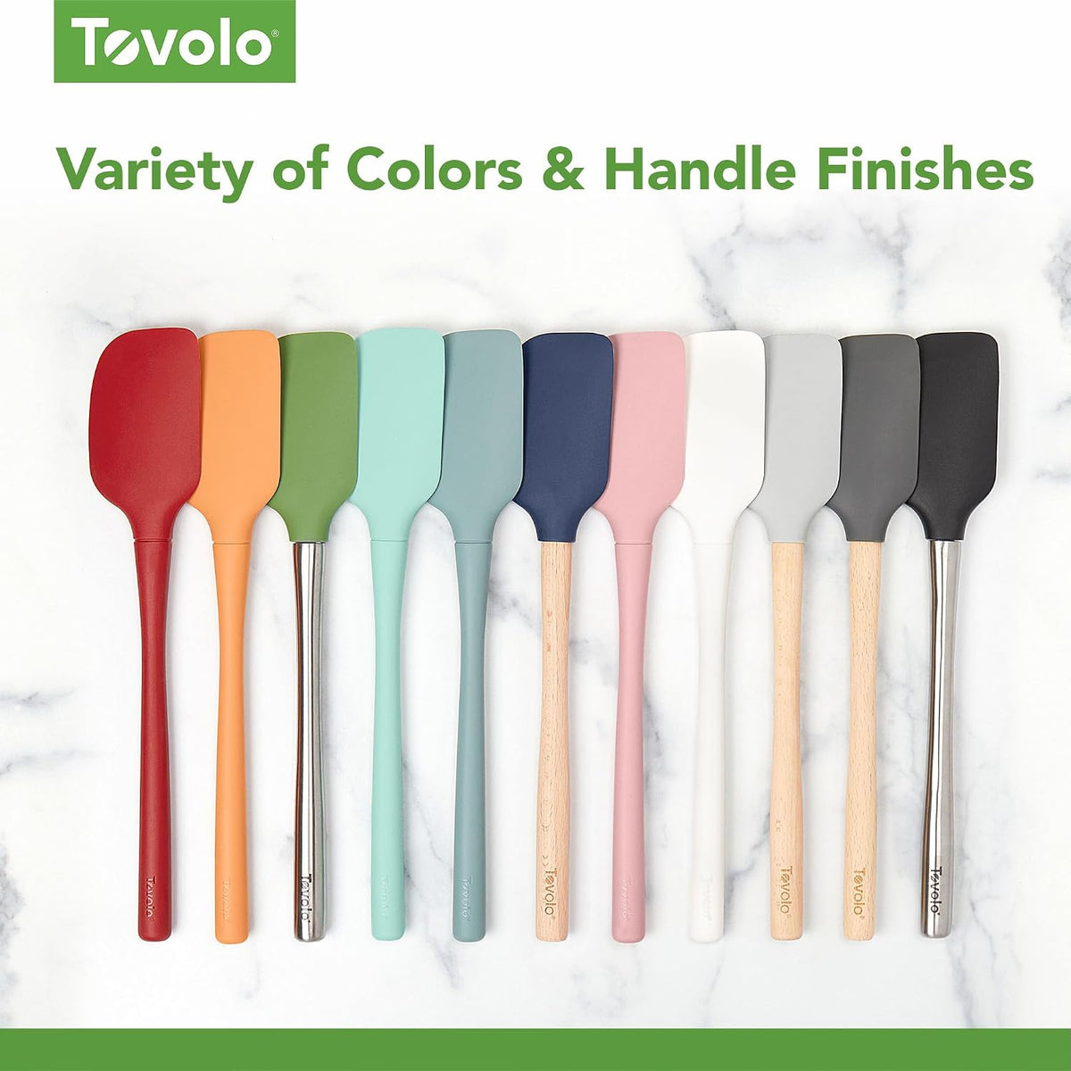 Flex Core 5 Piece Silicone Spatula Set Heat Resistant All Silicone Utensils Include Non Stick Spatula Spoonula Jar Scraper, Dishwasher Safe BPA Free Spatulas for Baking Mixing, Pink Sorbet
